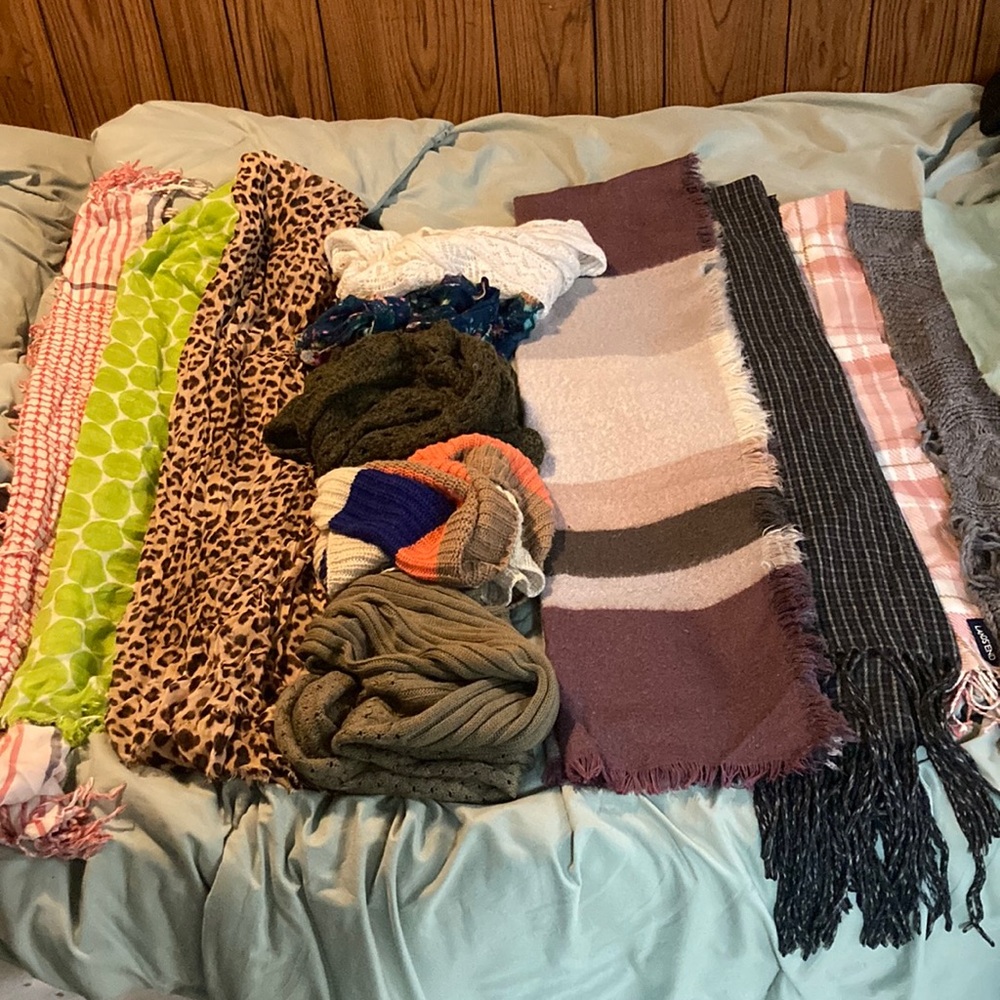 Scarves! Perfect for Fall/Winter.